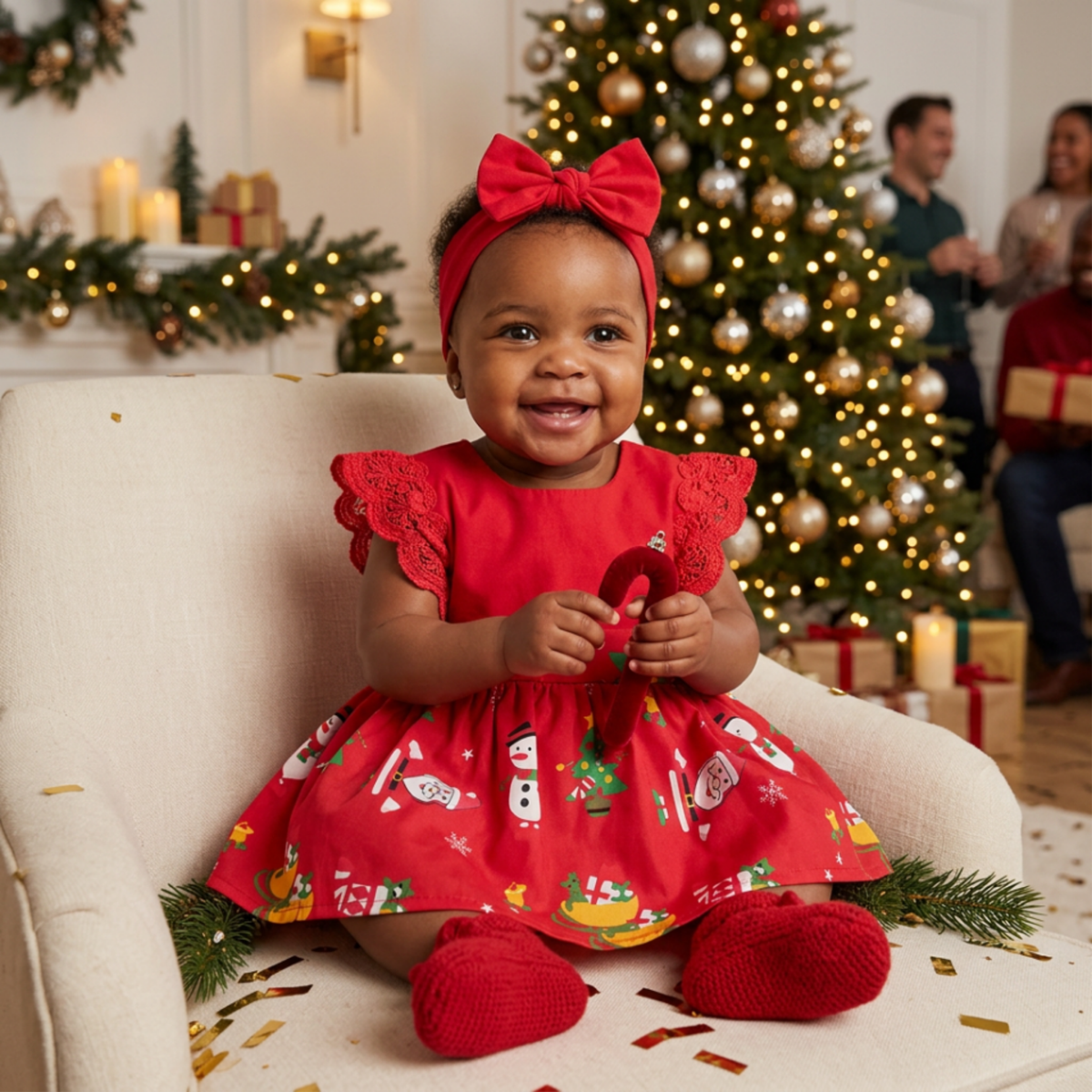 Kids' Christmas outfits and baby's first Christmas rompers at Lush Kidz