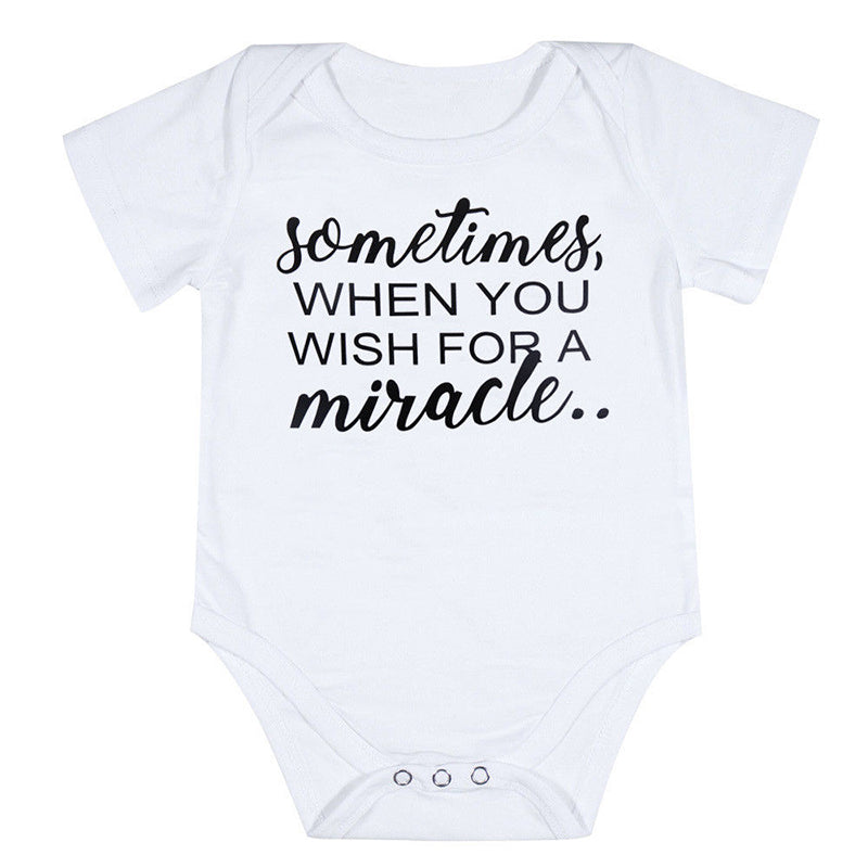Two Little Miracles Rompers – White A