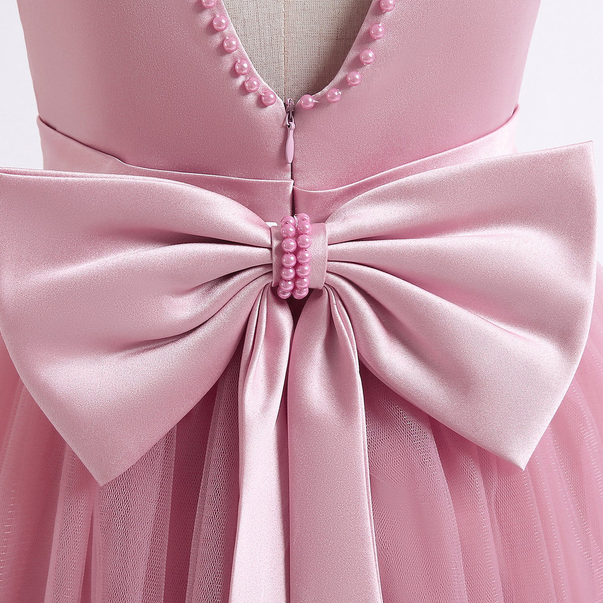Pearl Satin & Tulle Ball Gown – alternate view 8