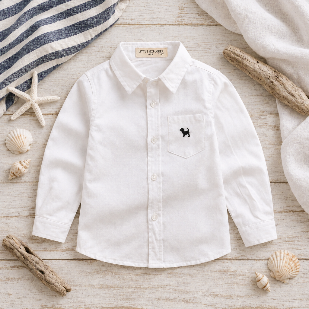Hampton Boys Shirt – White