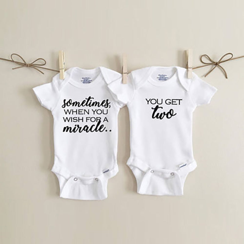 Two Little Miracles Rompers