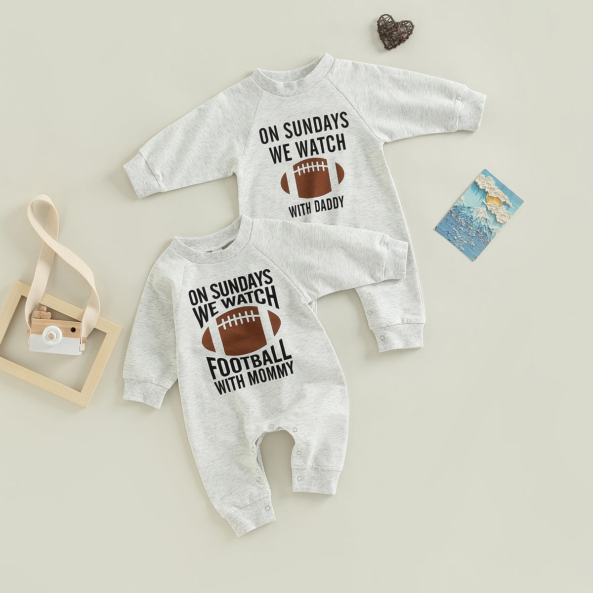 Tiny Football Fan Romper – alternate view 2