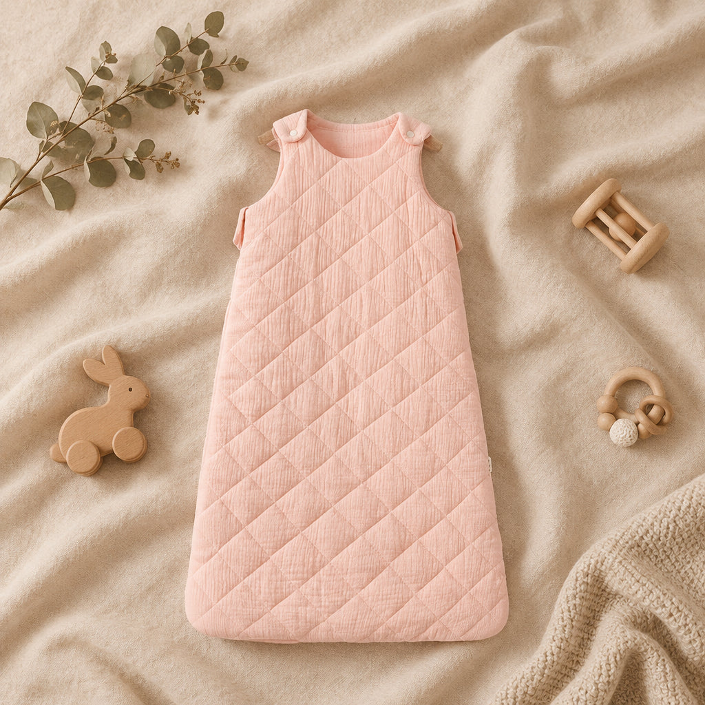 Lush Padded Baby Sleep Vest – Light Pink