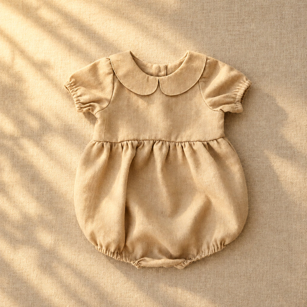 Linen Drift Baby One-Piece – Yellow