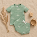 Sunny Sprout Romper Set – Green