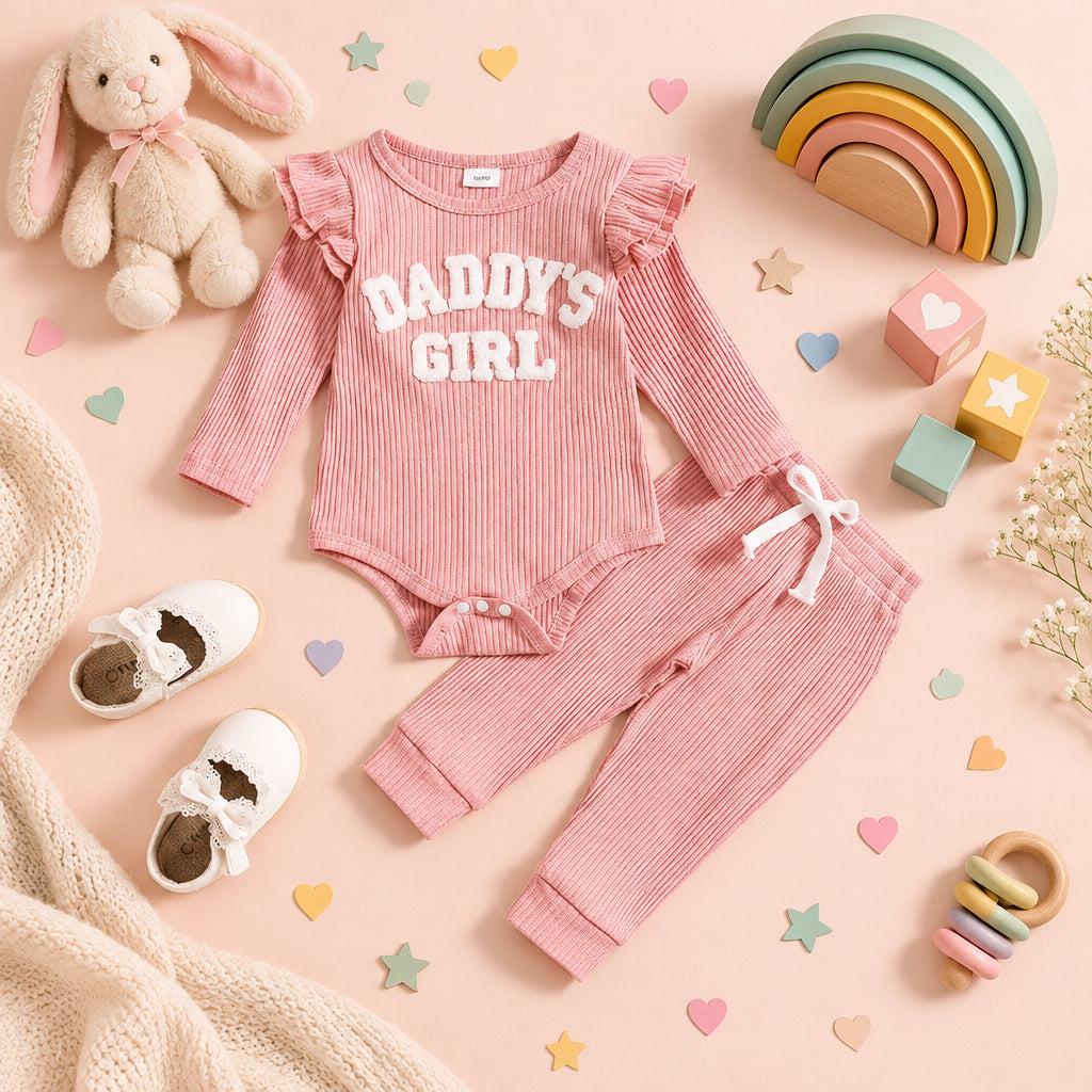 Daddy's Little Girl Pastel Set – Pink