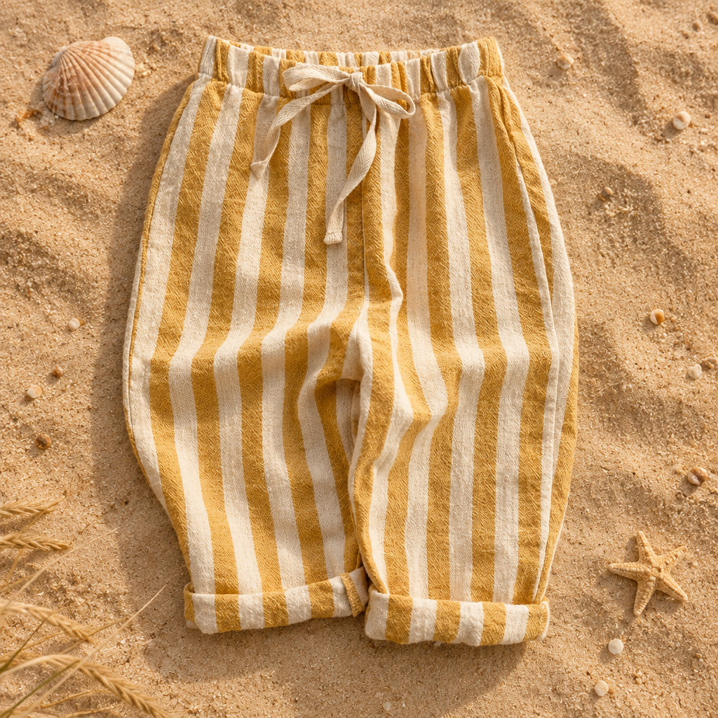 The Cove Stripe Pants – Yellow
