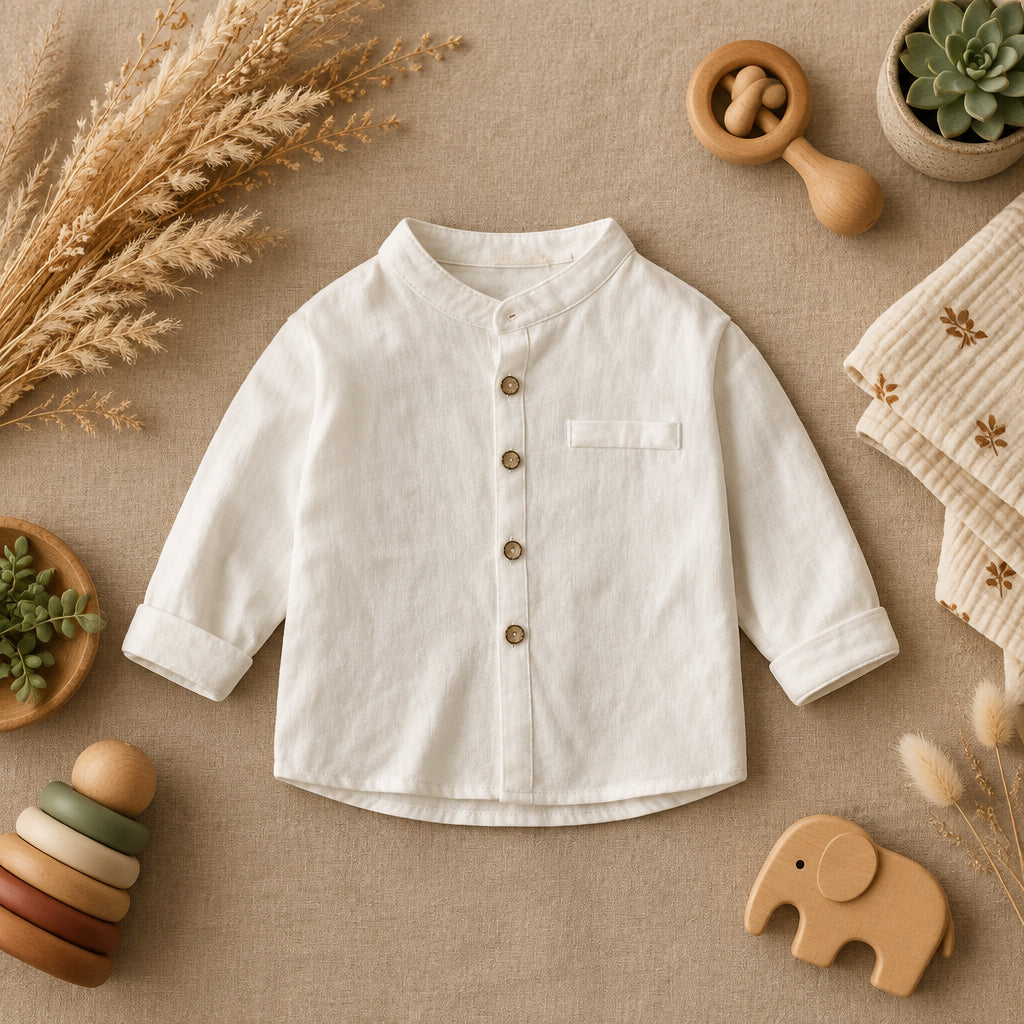 Hudson Classic Collar Shirt – White