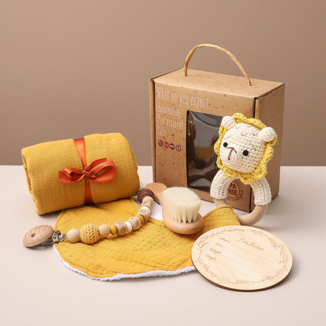 Newborn Animal Gift Set – Lion 6PCS Set