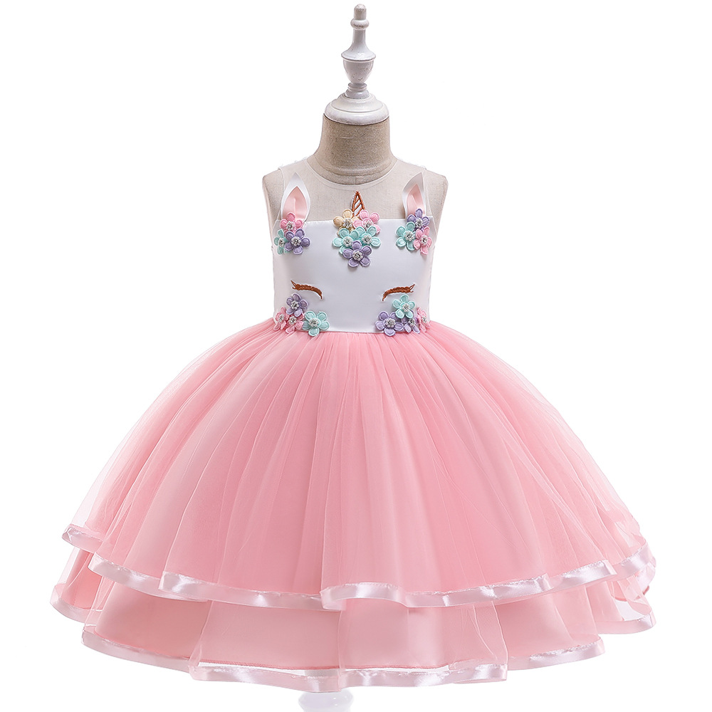 Rainbow Unicorn Tulle Dress – Silver Horn