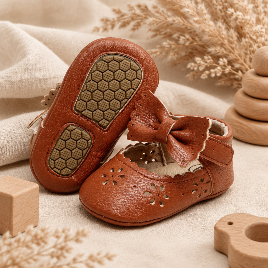 Little Loves Baby Shoes – Dark brown