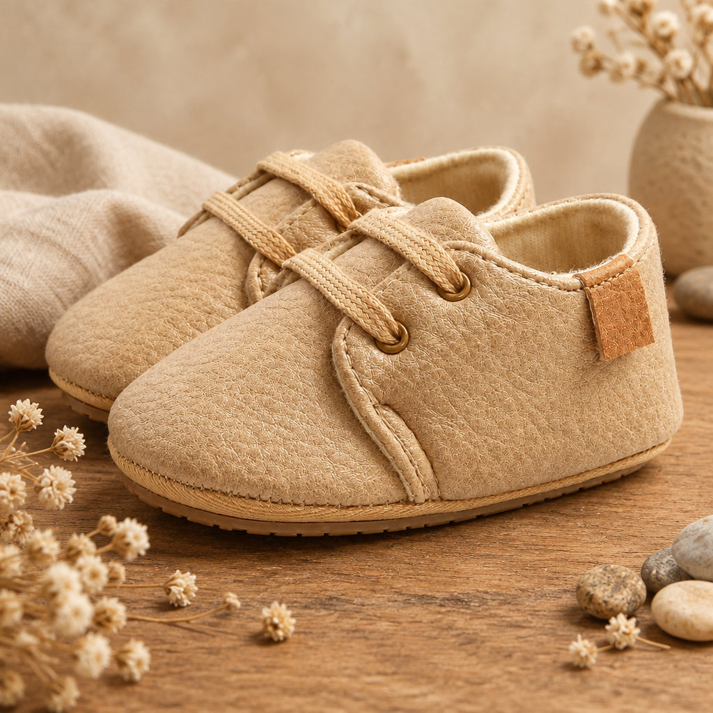 Signature First Step Baby Shoes – Khaki