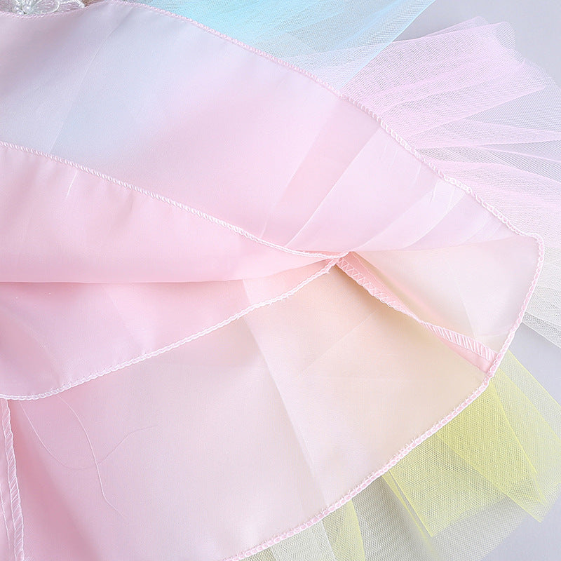 Rainbow Dreamz Tulle Dress – Pink – view 4