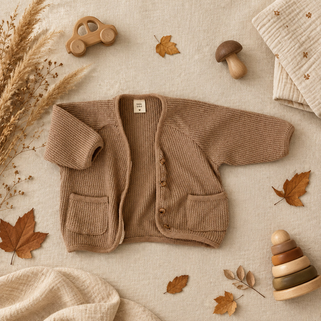 Little Sunday Knit Cardigan – Coffee