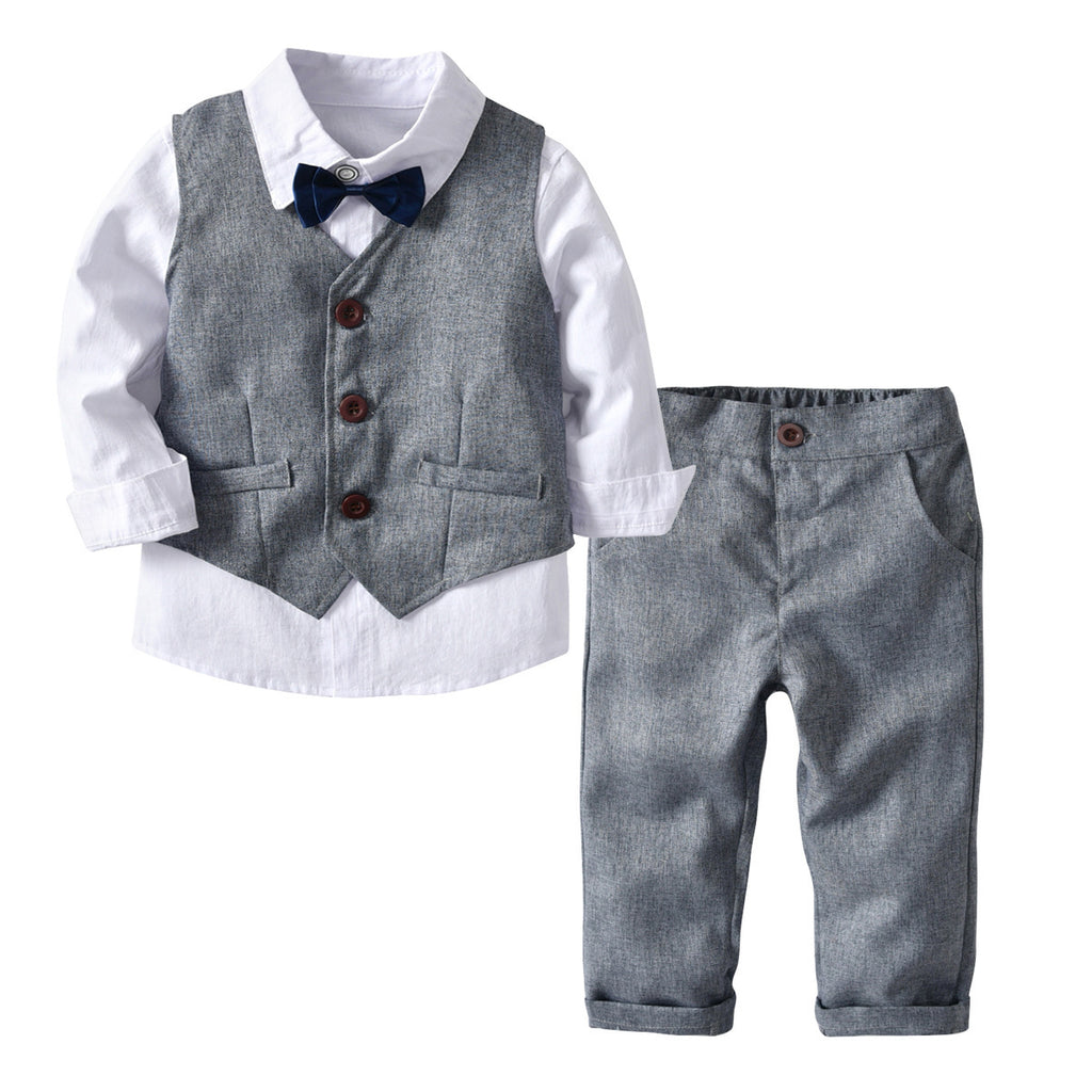 Oliver Boys 4-Piece Suit Set – Grey – alternate view