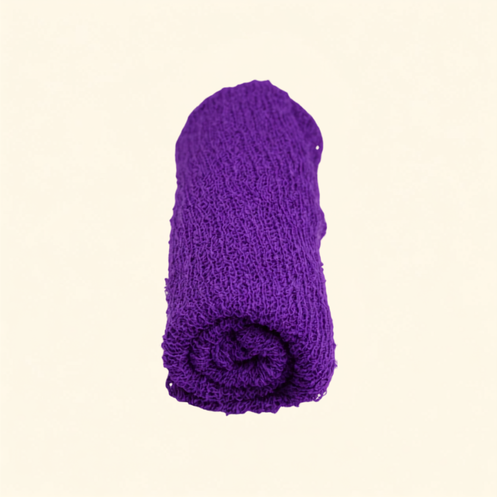 Newborn Keepsake Knit Wrap – Dark purple