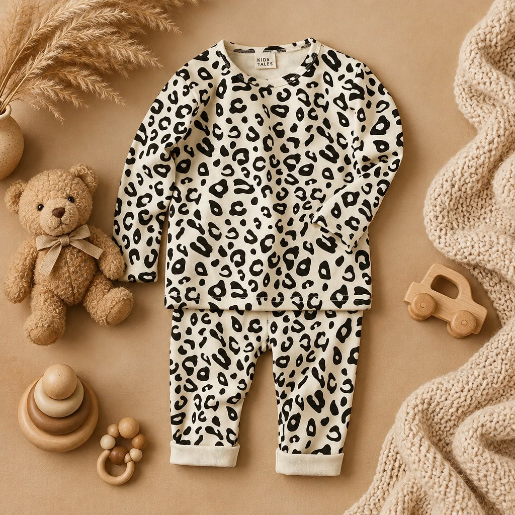 Lush Cub & Co Leopard Pyjamas – Beige