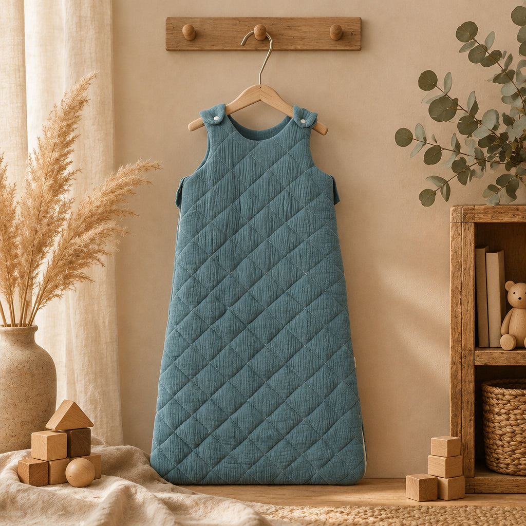 Lush Padded Baby Sleep Vest – Dark Green