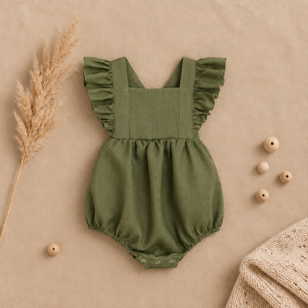 Willow & Sage Romper – Olive green