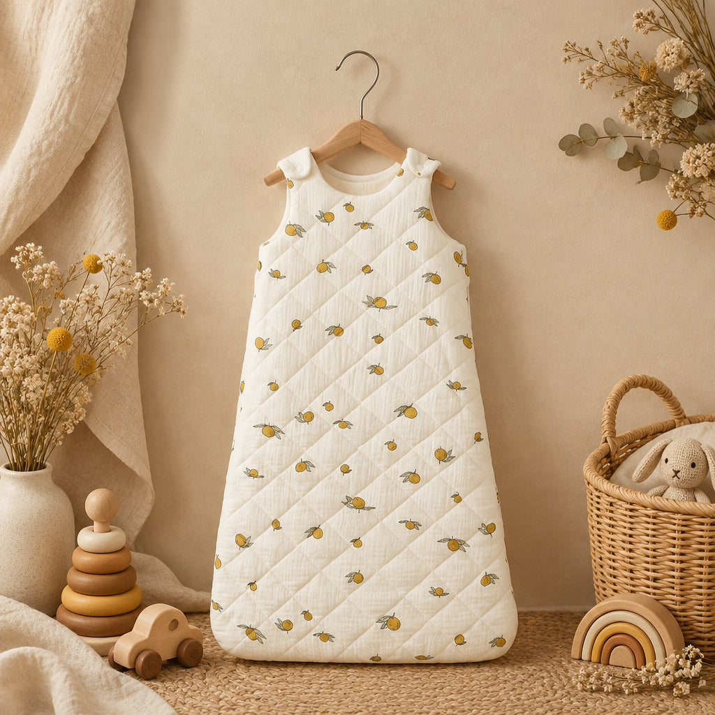 Lush Padded Baby Sleep Vest – Lemon