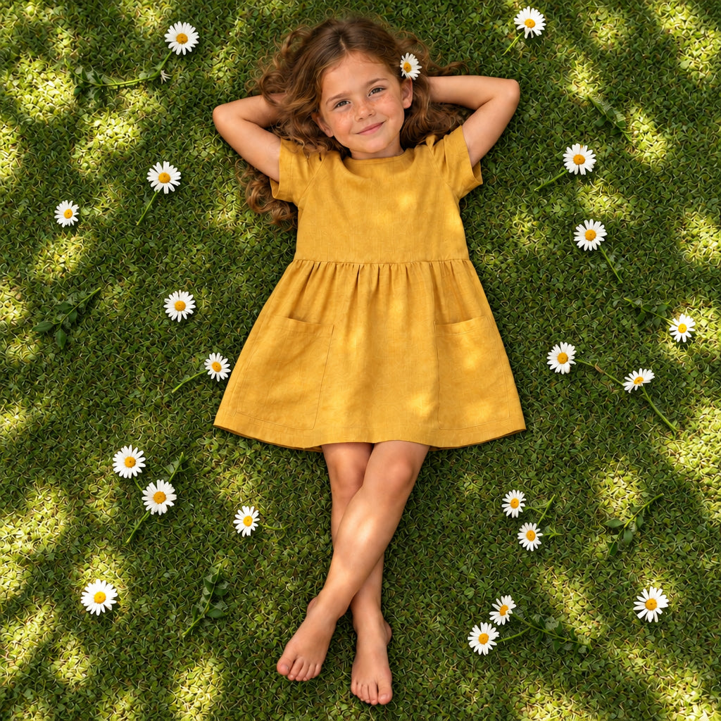 Summer Daze Cotton Dress – Yellow