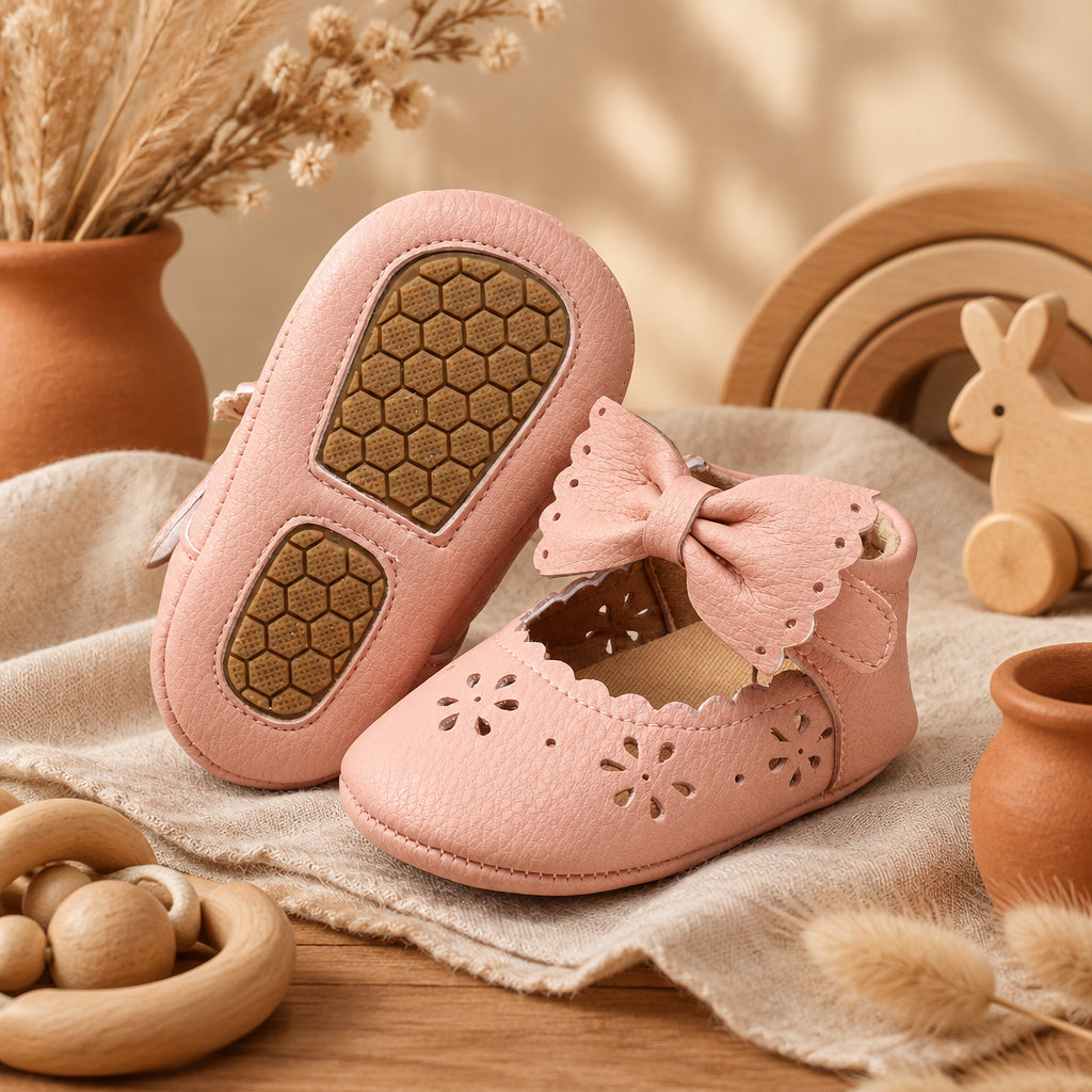 Little Loves Baby Shoes – Leather pink