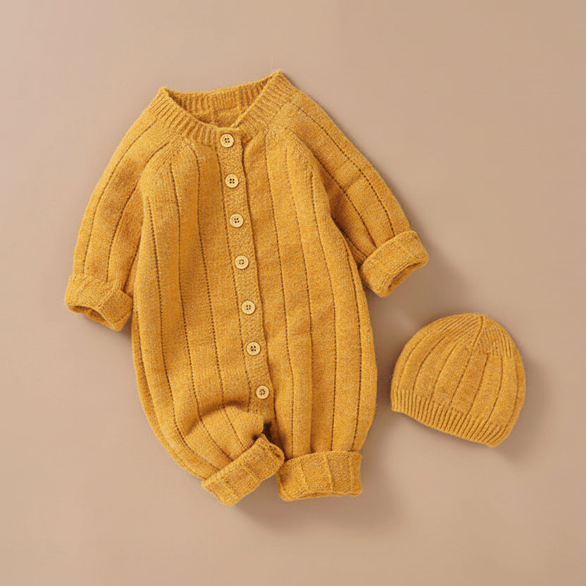 Winter Knit Hooded Jumpsuit – alternate view 6