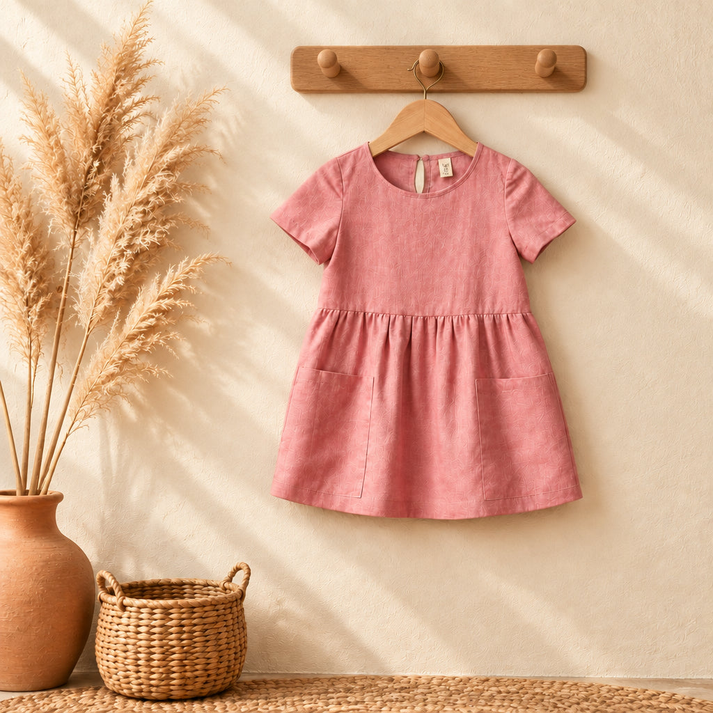 Summer Daze Cotton Dress – Pink