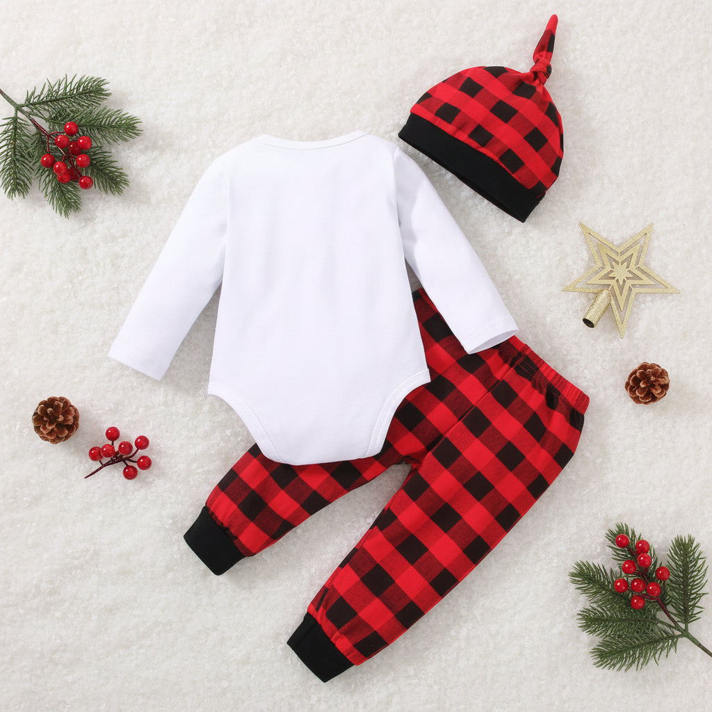 Little Lumberjack Christmas Tree 3 Piece Set – White – alternate view