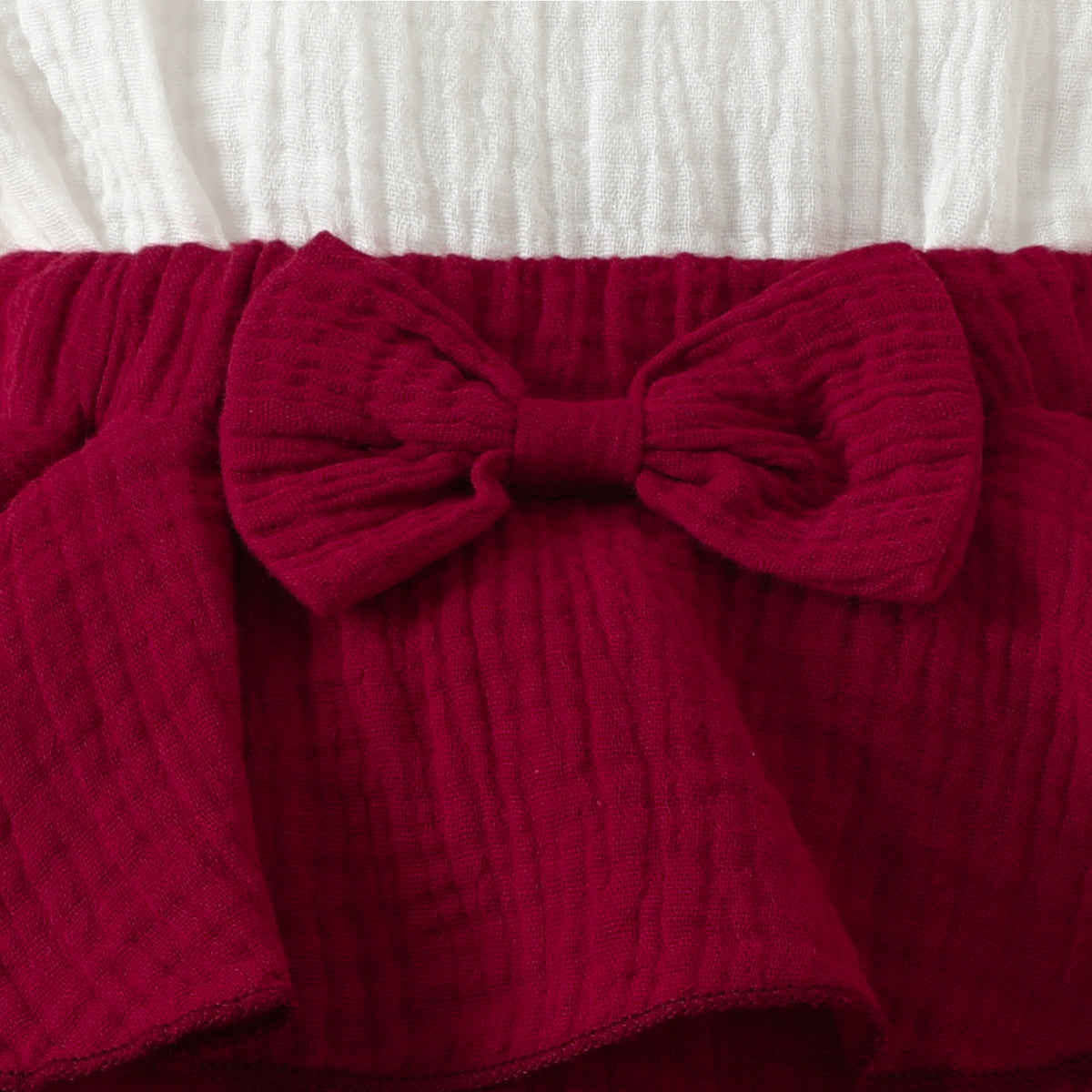 Claret Bow & Ruffle Dress – alternate view 5