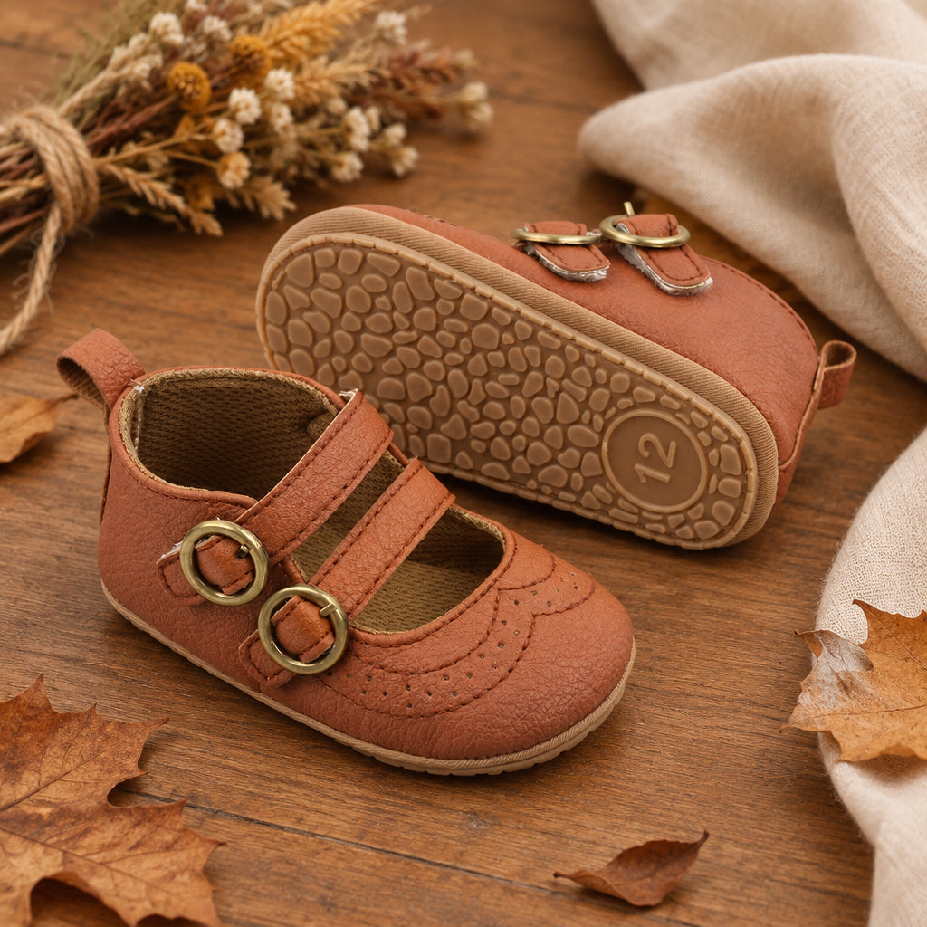 Petite Vintage Double Strap Shoes