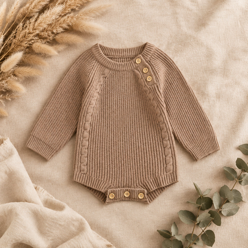 Earth & Ember Knit Bodysuit – Coffee