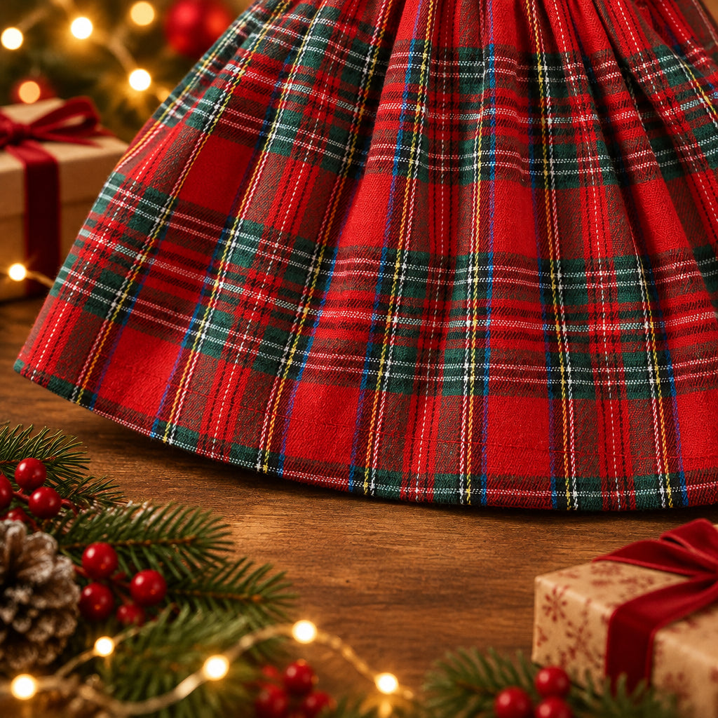 Festive Plaid Baby Dress – alternate view 4
