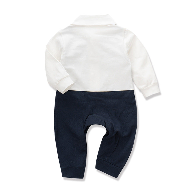 Little Mister Vest & Tie Bodysuit – Blue – view 2