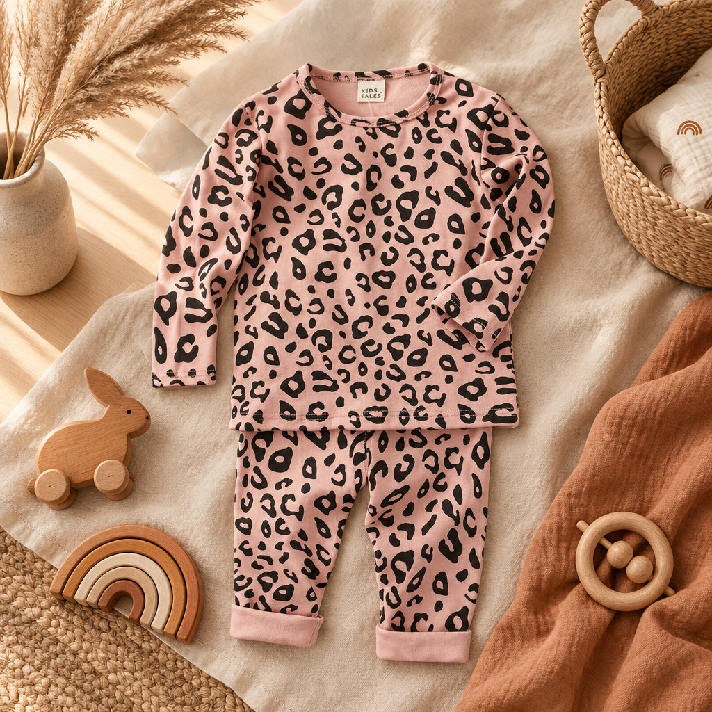Lush Cub & Co Leopard Pyjamas – Pink