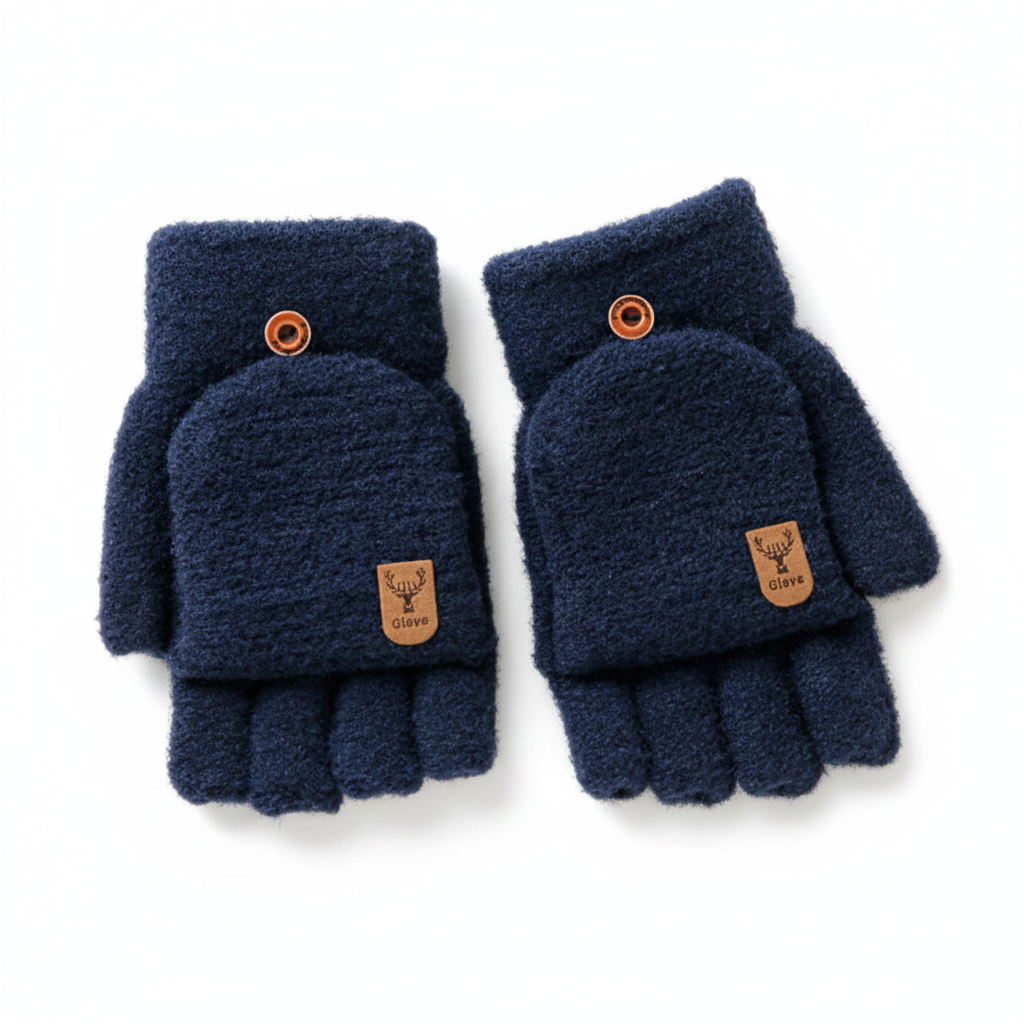 Icebreaker Half-Finger Gloves – Navy Blue