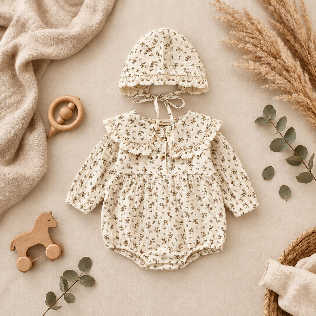 Meadow Bloom Floral Set – Beige