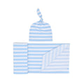 Little Dreamer Swaddle & Cap Set – Blue