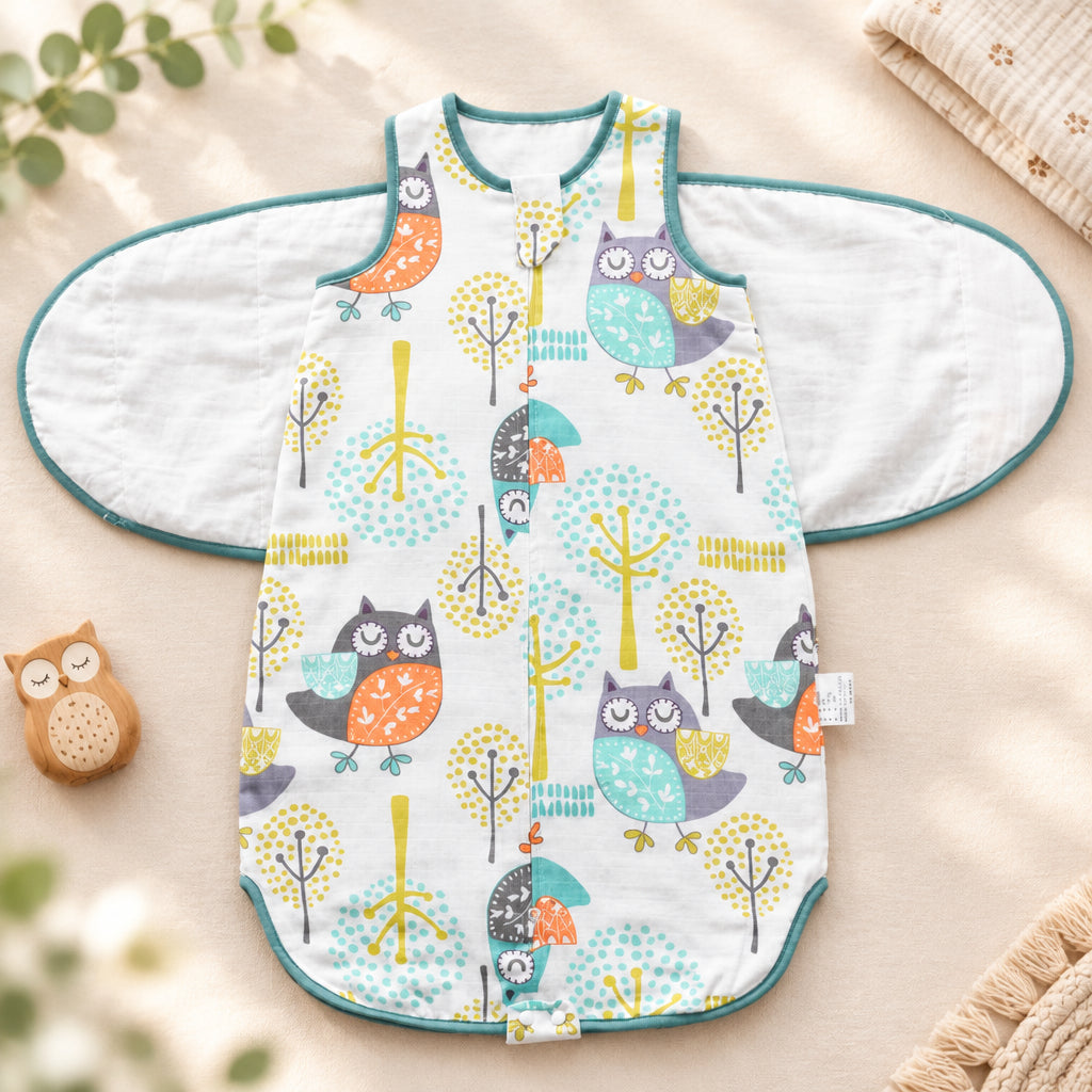Lush Baby Wings Sleep Bag – A | Night Owl | 66cm | AU/NZ 6-12M | US 6-12M