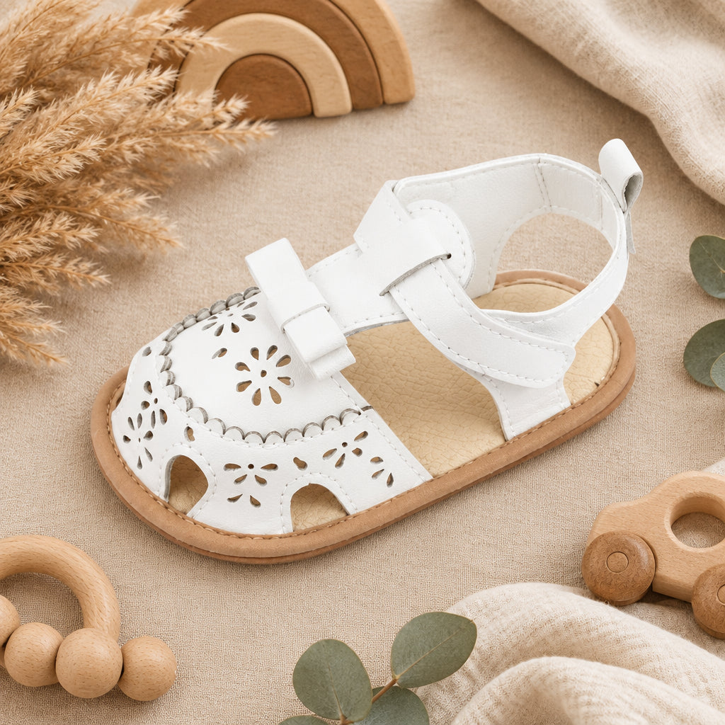 Sienna Baby Sandals – white