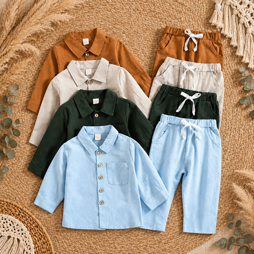 Boho Earthtone Linen Blend Set – alternate view 1