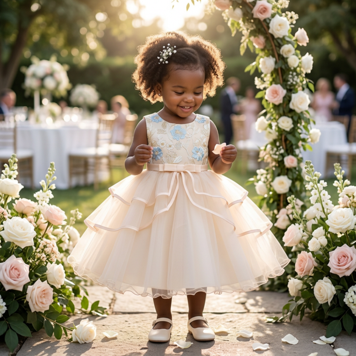 Blossom Lace Tulle Dress