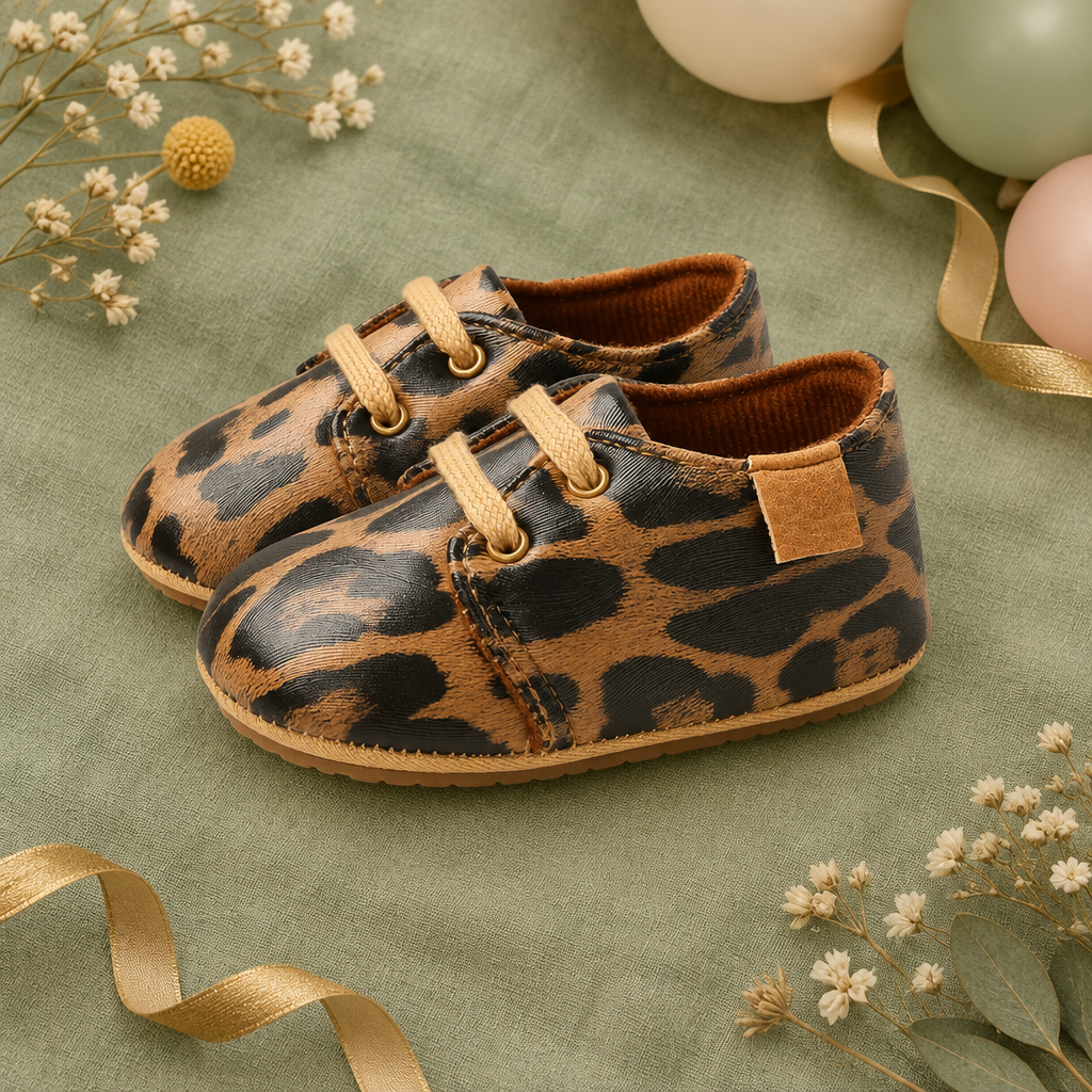 Signature First Step Baby Shoes – Leopard