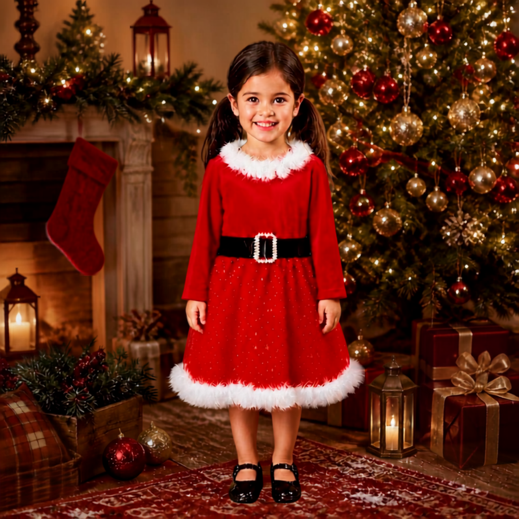 Miss Santa Dress & Headband