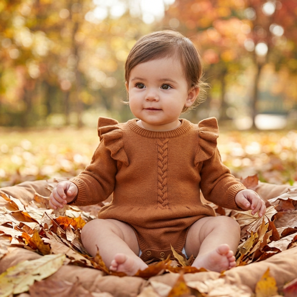 Heirloom Knit Ruffle Romper