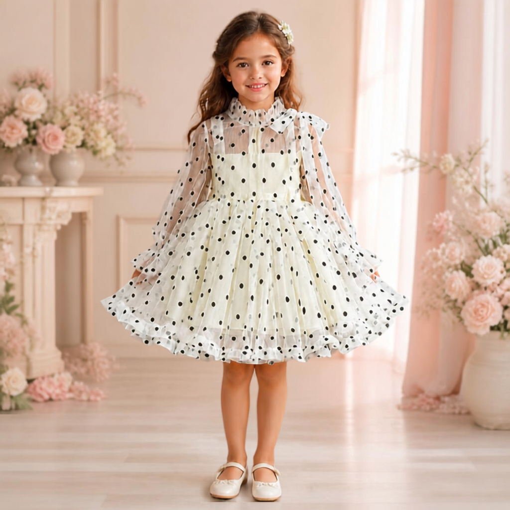 Polka Ruffle Party Dress – alternate view 2