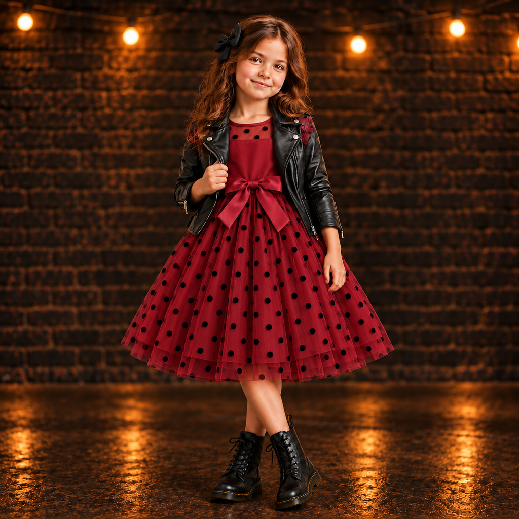 Maeve Polka Dot Tulle Dress