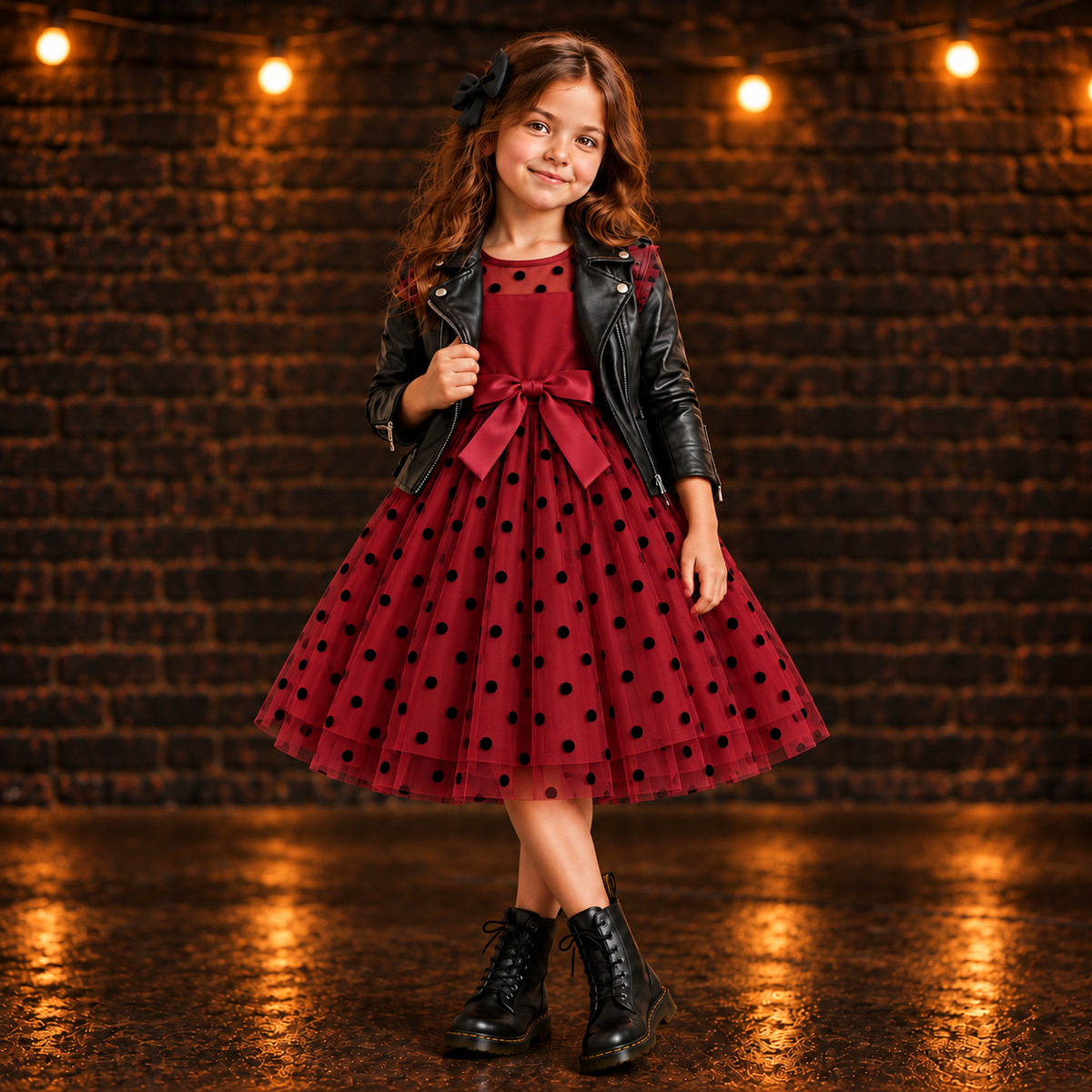 Maeve Polka Dot Tulle Dress
