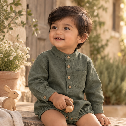 Earthbound Hooded Romper – alternate view 1