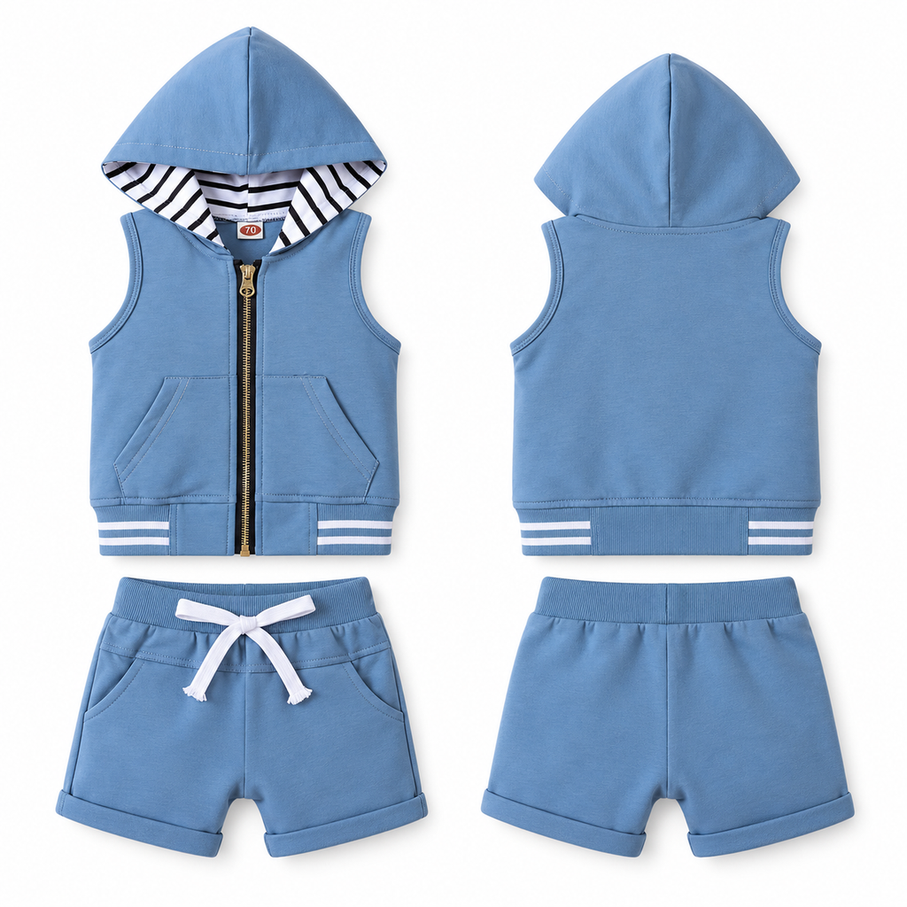 Urban Kid Streetwear Set – Light Blue